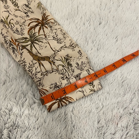 Zara TRF Collection - Giraffes Print Button down Blouse Size L - Picture 14 of 14